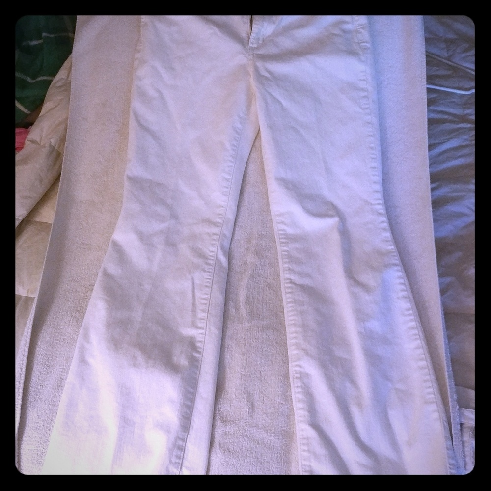 DNKY white jeans